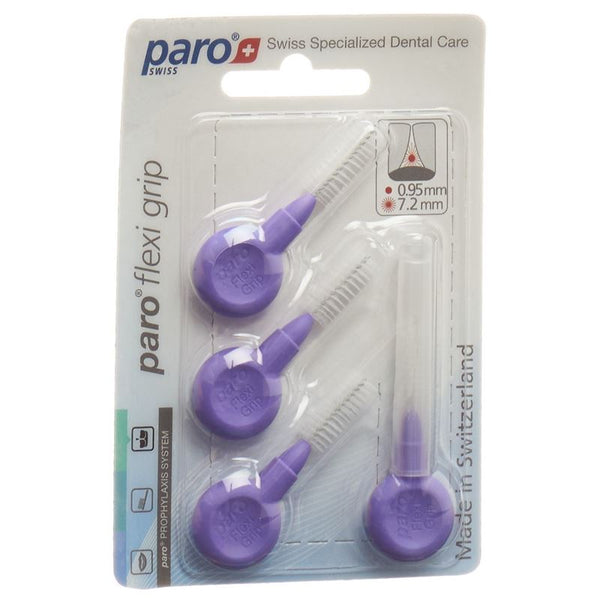 PARO Flexi Grip 8mm mittel-grob violett zyl 4 Stk