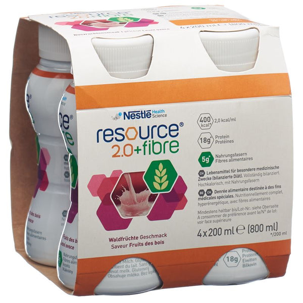 RESOURCE 2.0 Fibre Waldfrüchte 4 x 200 ml