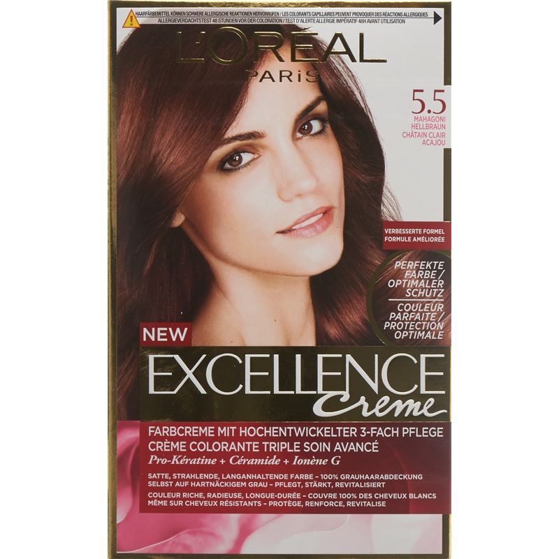 EXCELLENCE Creme Triple Prot 5.5 mahag hellbraun