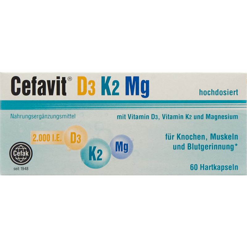CEFAVIT D3 2000 K2 Mg Kaps 60 Stk