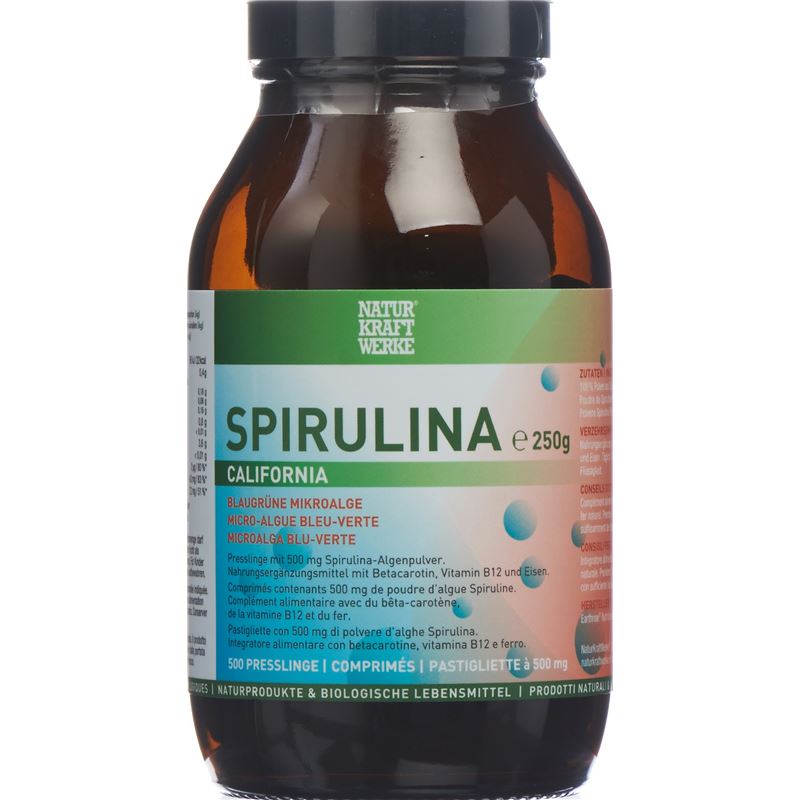 NATURKRAFTWERKE Spirulina Californ Pressl 500 Stk