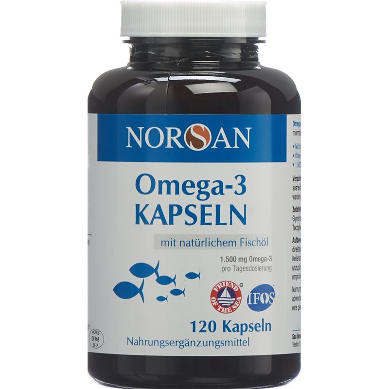 NORSAN Omega-3 Fischöl Kaps Ds 120 Stk