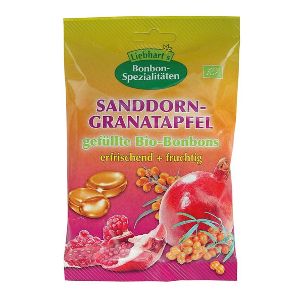 LIEBHARTS Bonbons Sanddorn Granatap Bio 100 g
