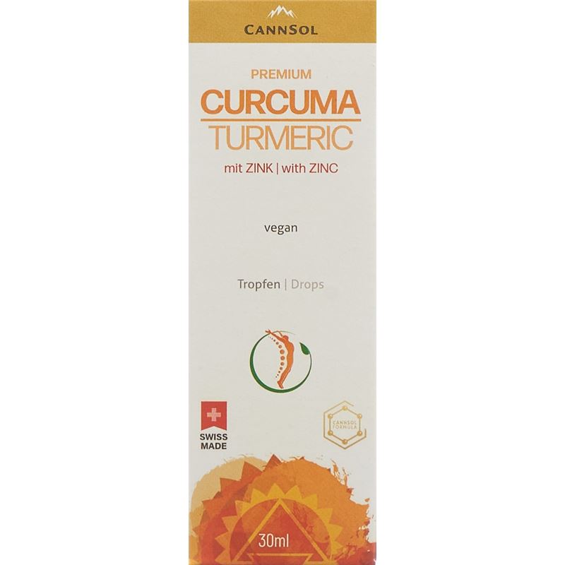 CANNSOL Premium Curcuma mit Zink Tropfen 30 ml
