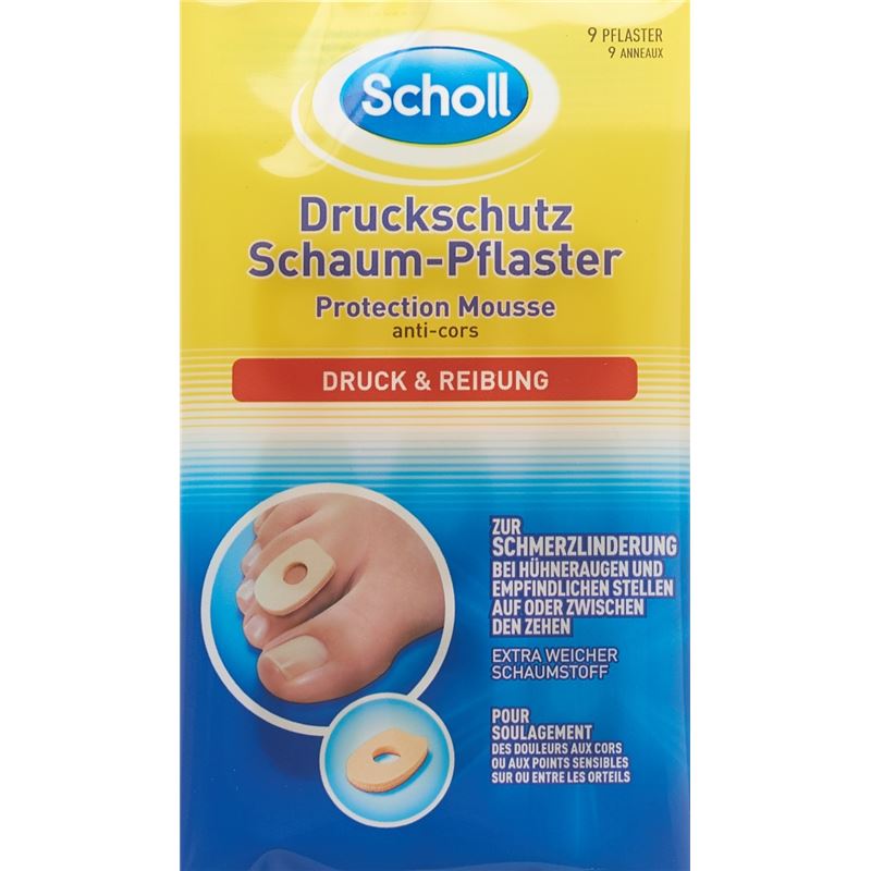 SCHOLL Druckschutz Schaum Pflaster 9 Stk