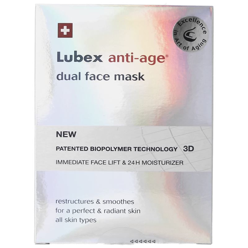 LUBEX ANTI-AGE dual face mask Btl 4 Stk