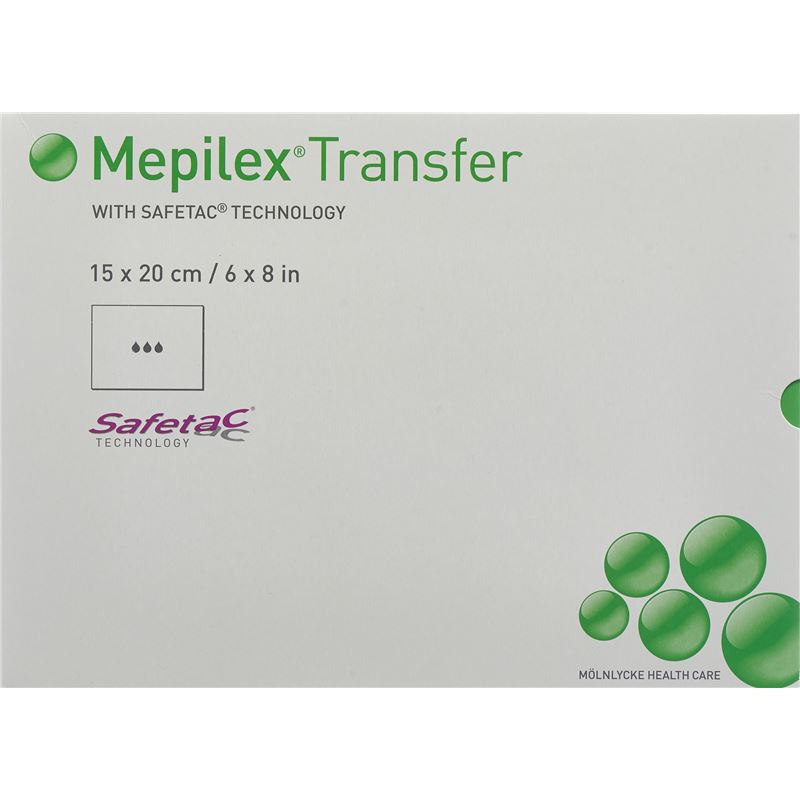 MEPILEX Transfer Safetac Wundauf 15x20cm Sil 5 Stk