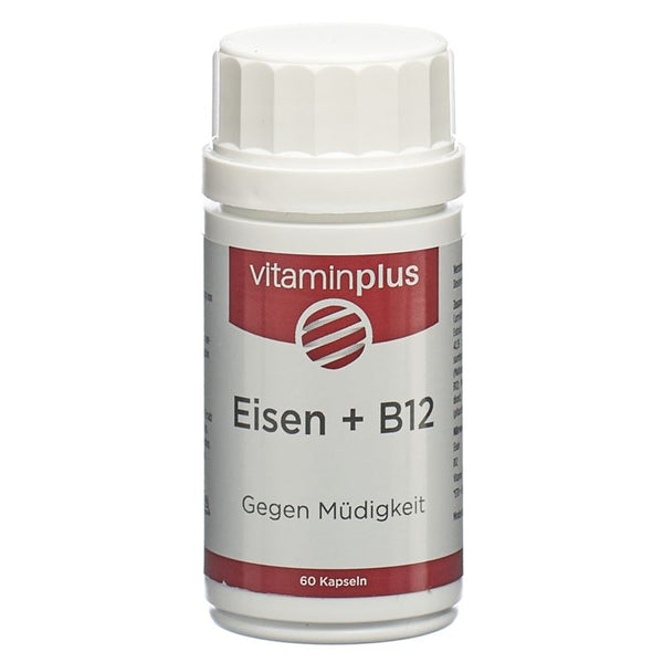VITAMINPLUS Eisen 21 mg + B12 Kaps Ds 60 Stk