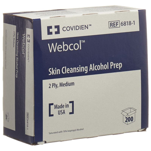 WEBCOL Alkoholtupfer 3.3x3.1cm steril 200 Stk