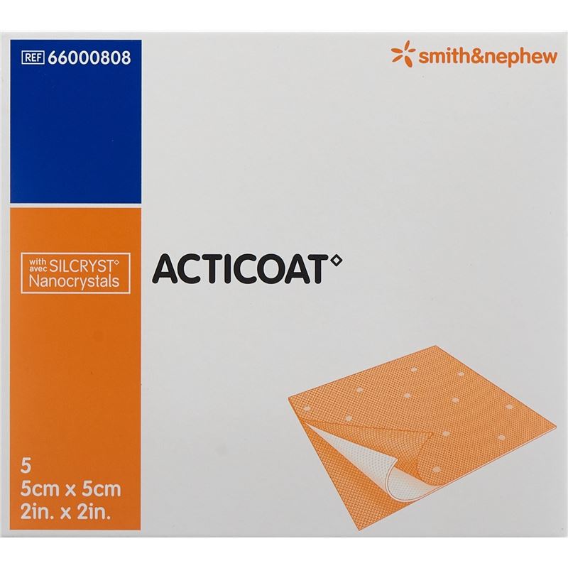 ACTICOAT Wundauflage 5x5cm steril 5 Stk