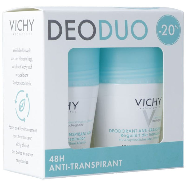 VICHY Deo regulierend Duo -20% 2 Roll-on 50 ml