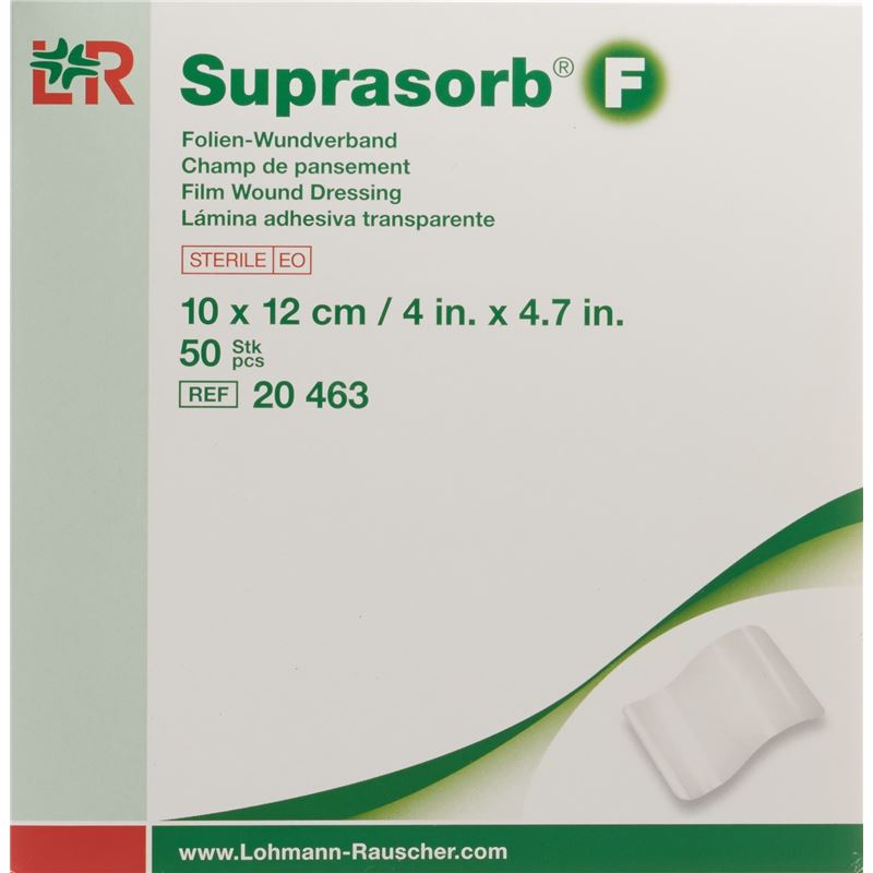 SUPRASORB F Folien-Wundverband 10x12 cm st 50 Stk