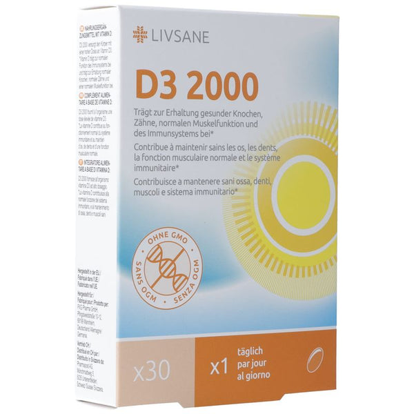 LIVSANE Vitamin D3 2000 Weichkaps 30 Stk