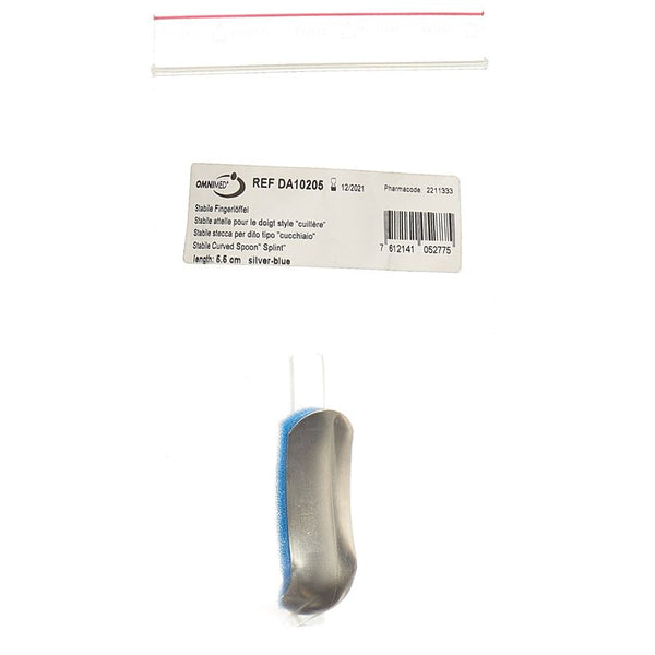 OMNIMED Dalco Fingerlöffel 5.5cm silber blau