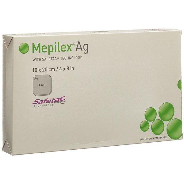 MEPILEX Ag Schaumverband Safetac 10x20cm Sil 5 Stk