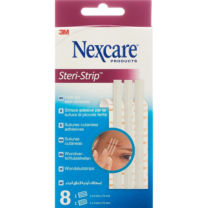 3M NEXCARE Steri Strip weiss 2 Grössen gem 8 Stk