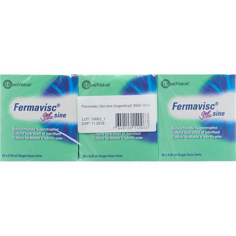 FERMAVISC Gel sine Gtt Opht 60 Monodos 0.35 ml