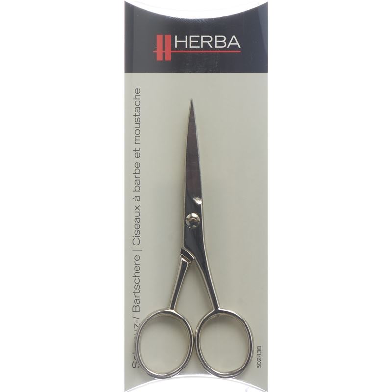 HERBA Schnauz-/Bartschere vernickelt