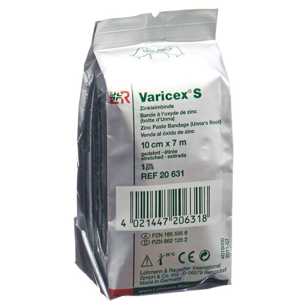 VARICEX S Zinkleimbinde 10cmx7m