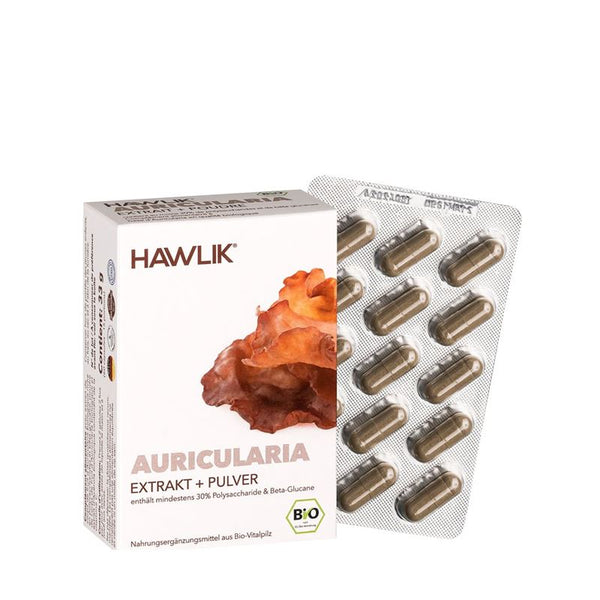 HAWLIK Auricularia Extrakt + Pulver Kaps 60 Stk