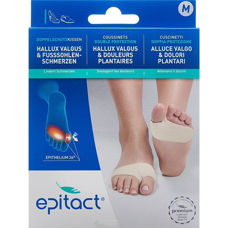 EPITACT Fusskissen Doppelschutz M 24-27cm 1 Paar