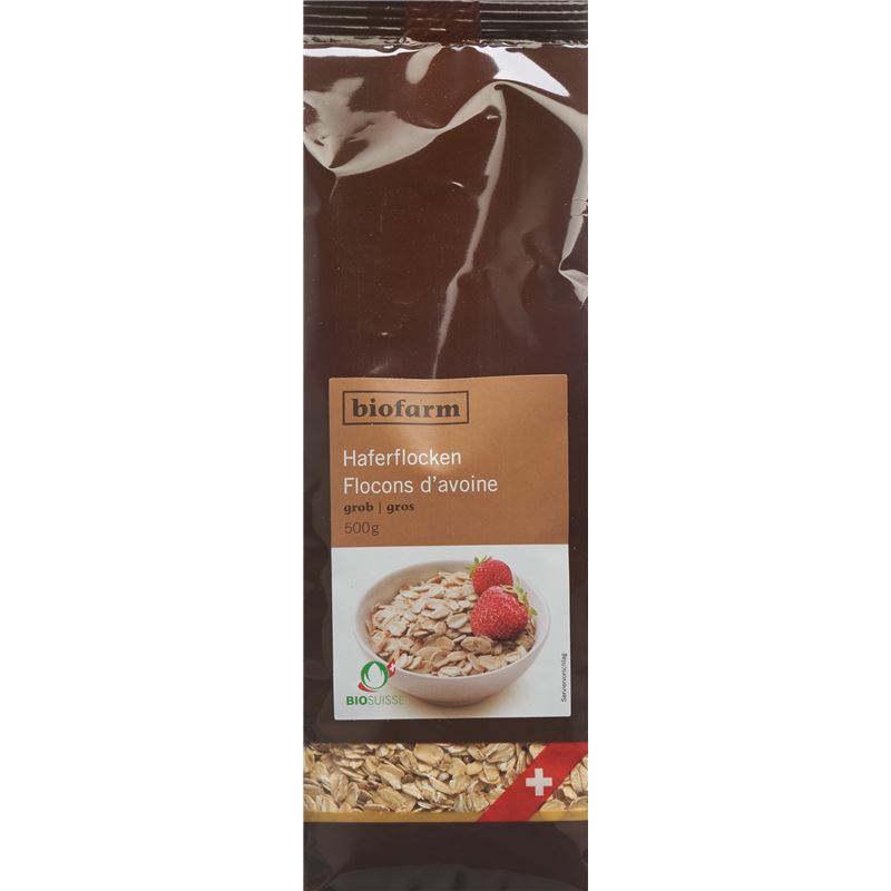 BIOFARM Haferflocken grob Knospe Btl 500 g