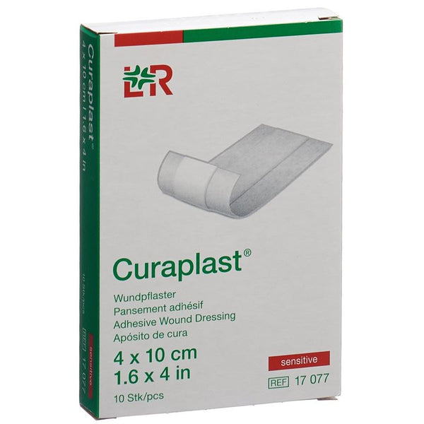CURAPLAST Wundverband 4cmx10cm hautfarbig 10 Stk