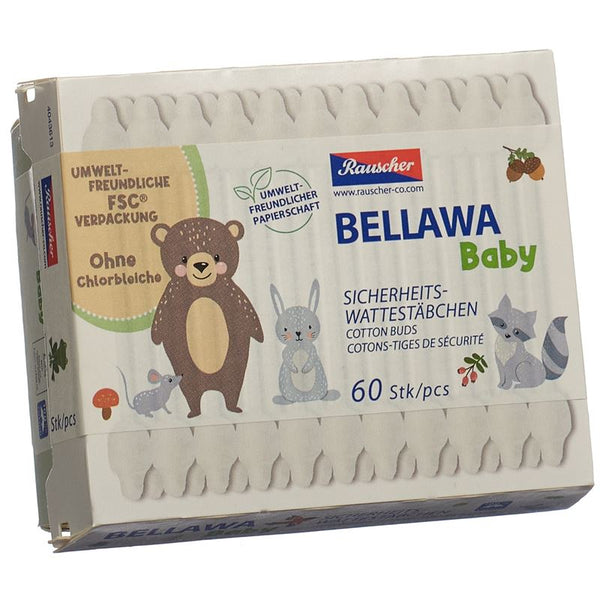 BELLAWA Sicherheitswattestäbchen Box 60 Stk
