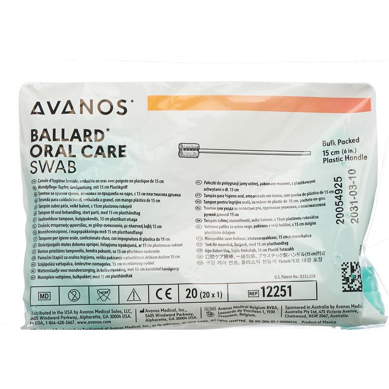 AVANOS Mundpflegestäb Oral Care Swab Btl 20 Stk