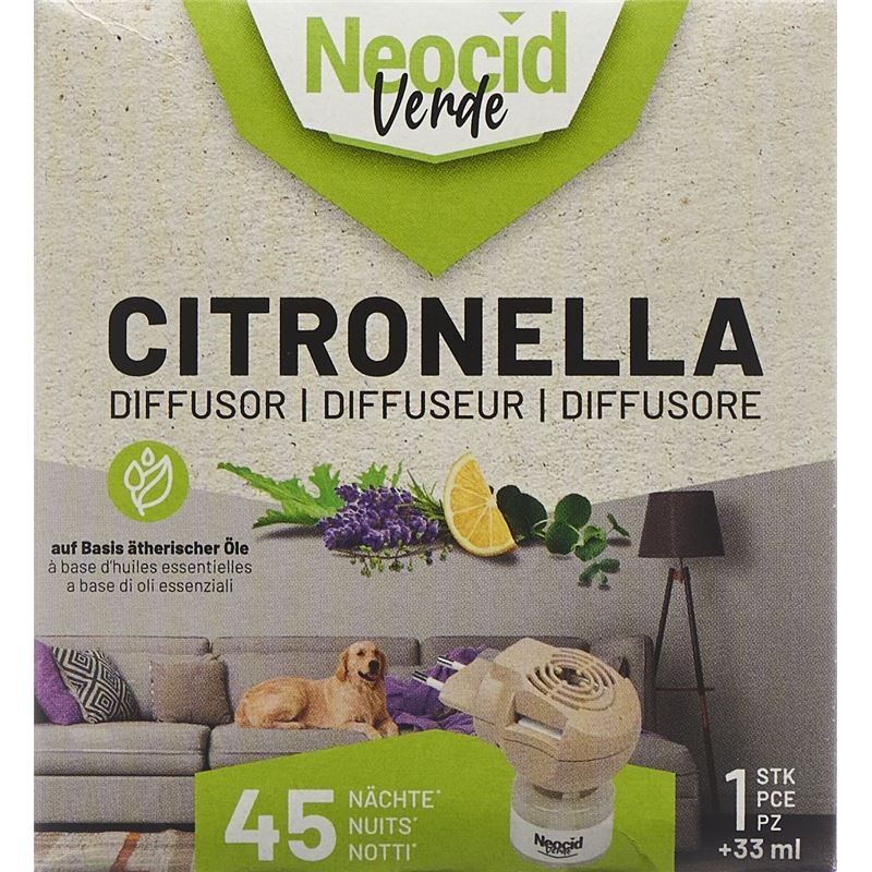 NEOCID VERDE Citronella mit Diffusor Fl 33 ml