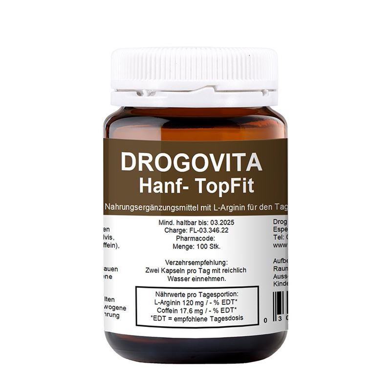 DROGOVITA Hanf TopFit Kaps Glas 100 Stk