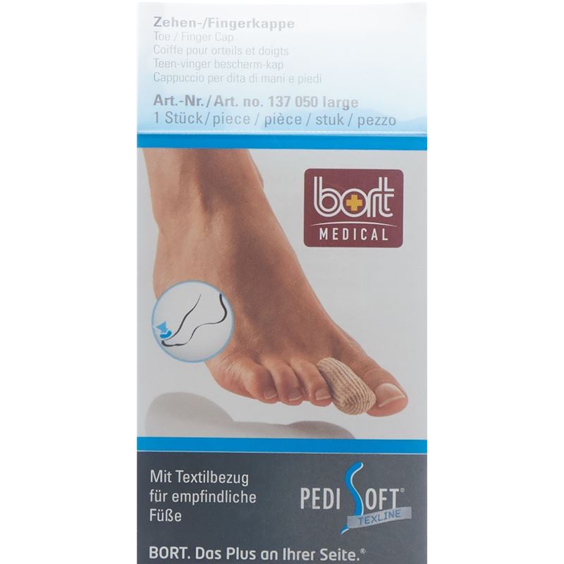 BORT PEDISOFT Texline Zehen/Fingerkappe L