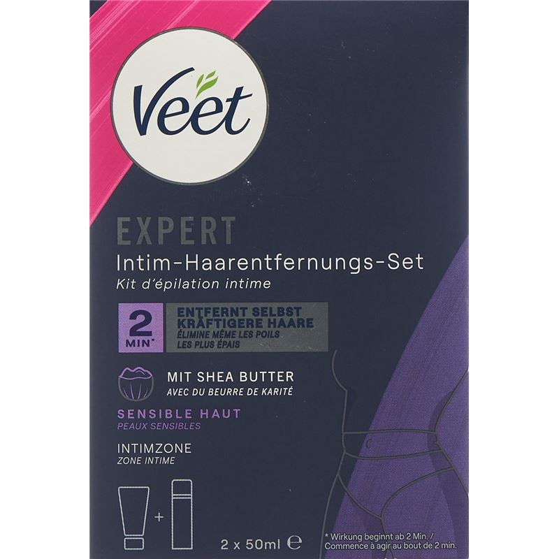 VEET EXPERT Intim-Haarentfernungs-Kit 2 x 50 ml