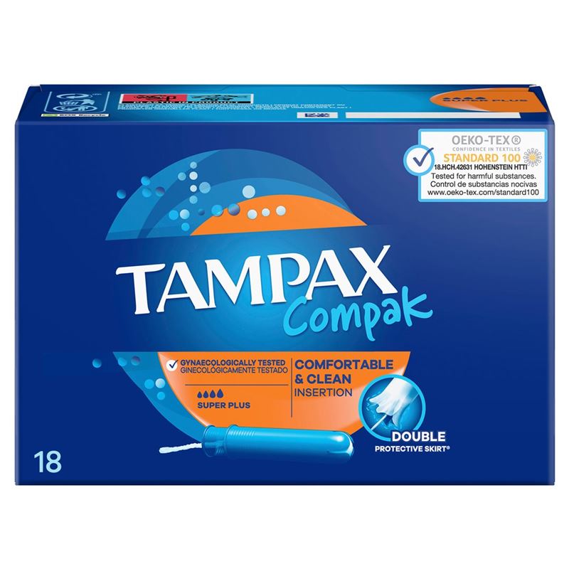 TAMPAX Tampons Compak Super Plus 18 Stk