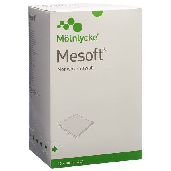 MESOFT NW Vlieskompr 10x10cm st 75 Btl 2 Stk