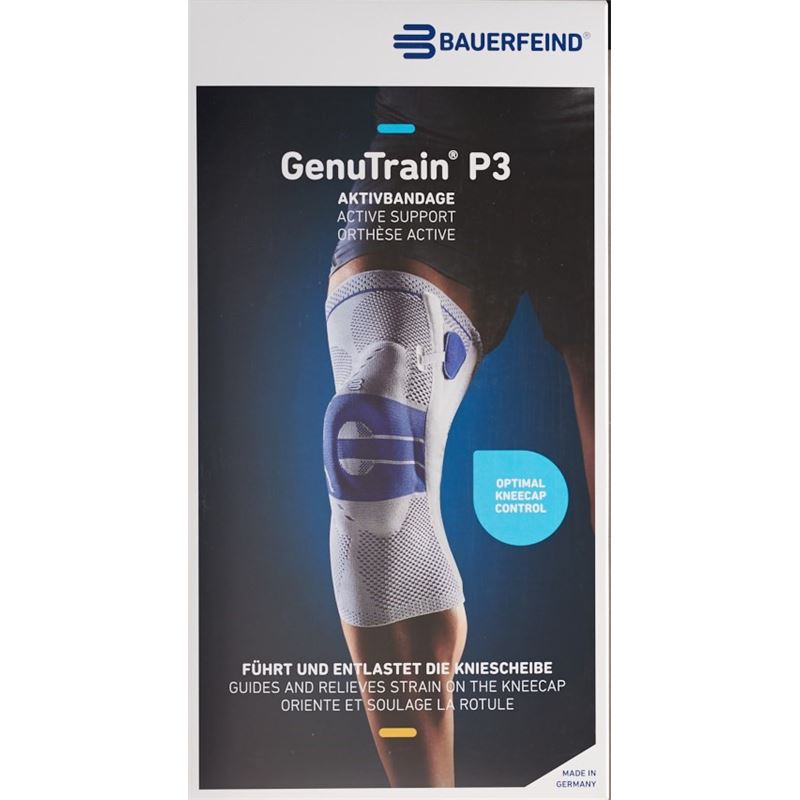 BAUERFEIND GenuTrain P3 Aktivband Gr6 re tit