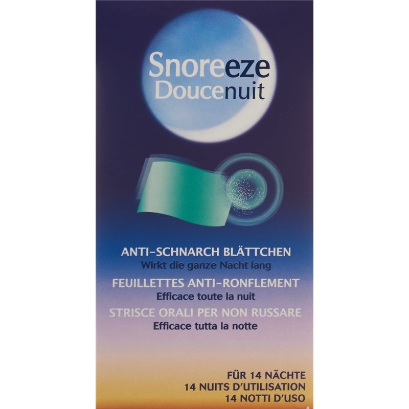 SNOREEZE doucenuit Anti-Schnarch Blättchen 14 Stk