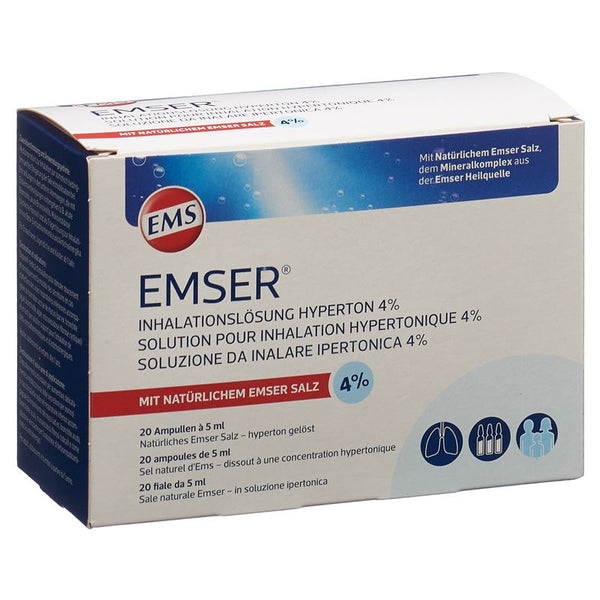 EMSER Inhalationslösung 4 % hyperton 20 Amp 5 ml
