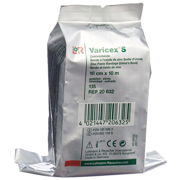 VARICEX S Zinkleimbinde 10cmx10m
