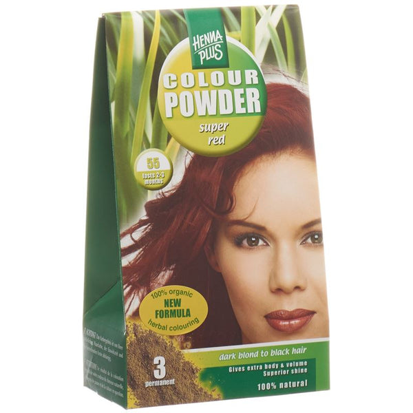 HENNA PLUS Colour Powder 55 super rot 100 g