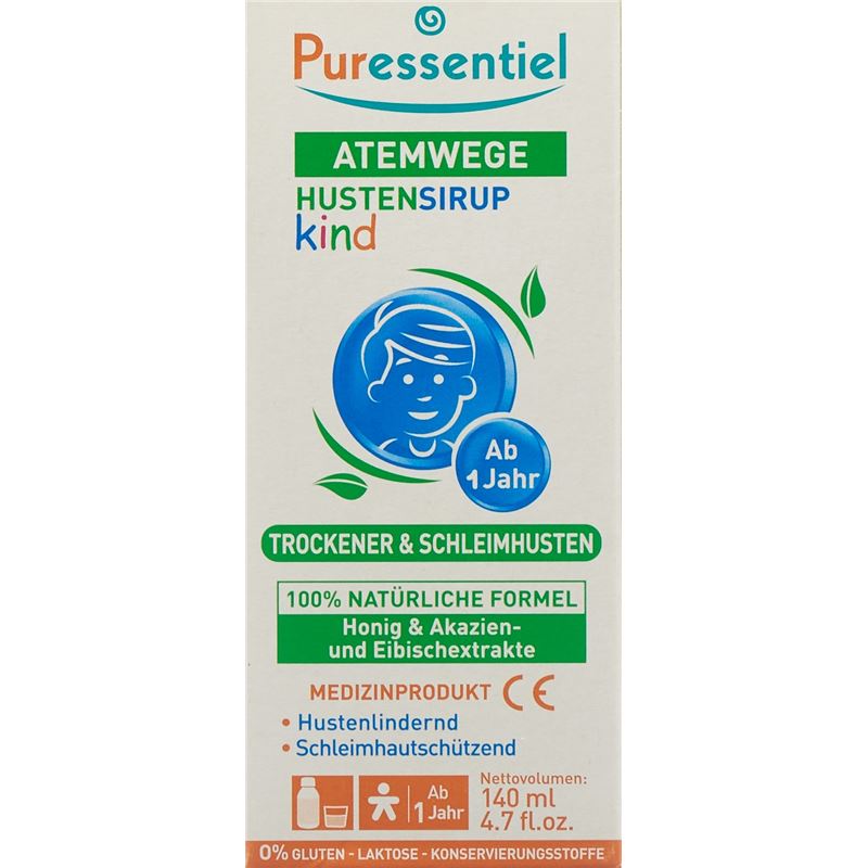 PURESSENTIEL Atemwege Hustensirup Kind 140 ml