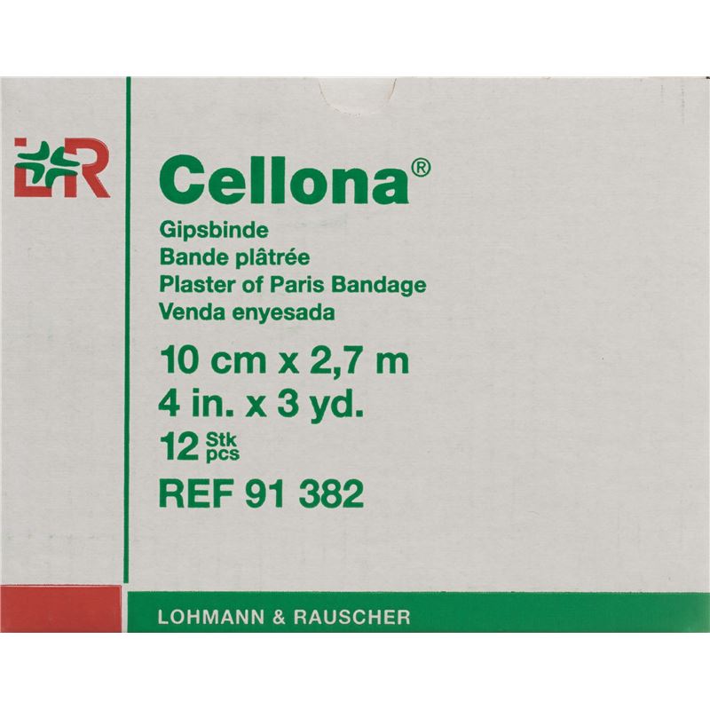 CELLONA Gipsbinden 2.75mx10cm feincremig 12 Stk