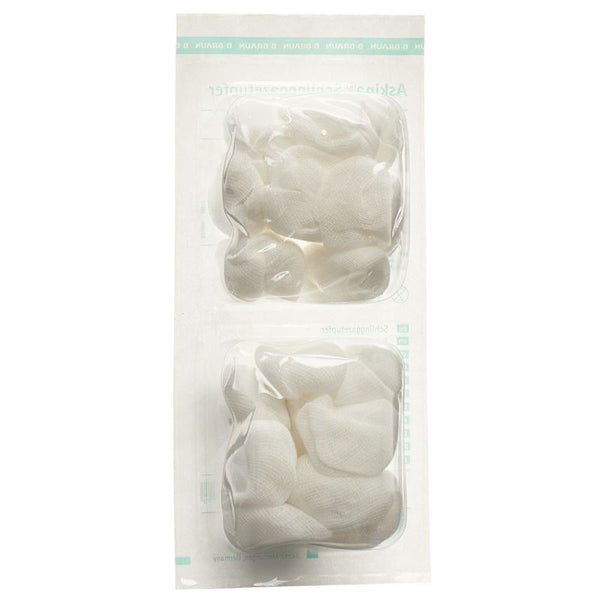 ASKINA Schlinggazetupfer pflaumengross ster 20 Stk