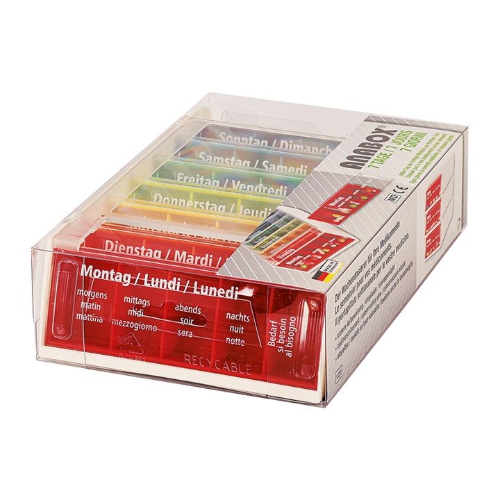 ANABOX Medidispenser 7Tage bunt