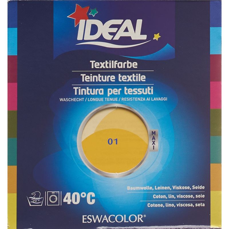 IDEAL MAXI Baumwolle Color No01 gelb