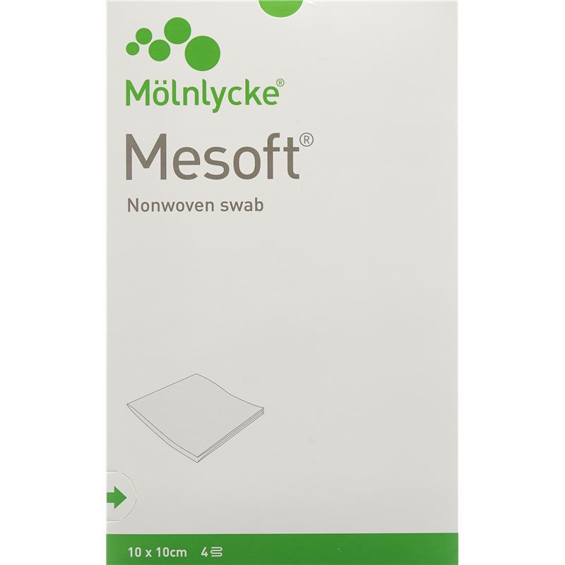 MESOFT NW Vlieskompr 10x10cm st 75 Btl 2 Stk