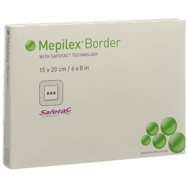 MEPILEX Border Schaumverband 15x20cm Silik 5 Stk