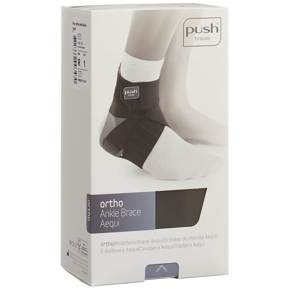 PUSH ORTHO Aequi Fussgelenkband 27-31cm links grau