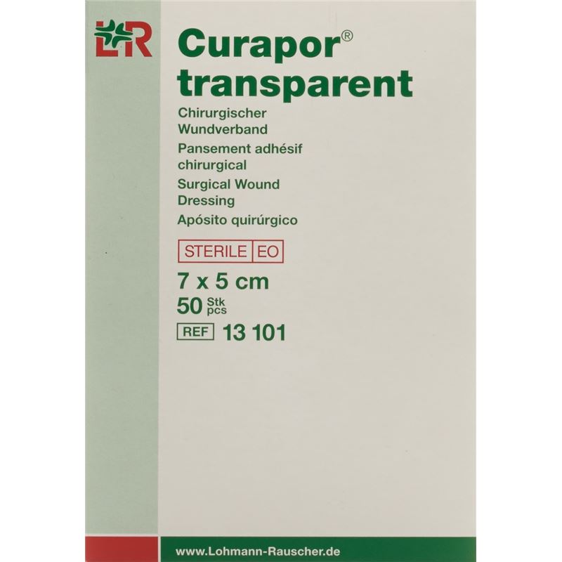 CURAPOR Wundverband 7x5cm transparent 50 Btl