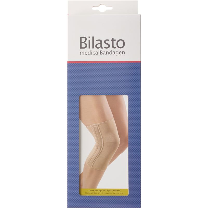 BILASTO Kniebandage mit Spiralfedern XXL beige